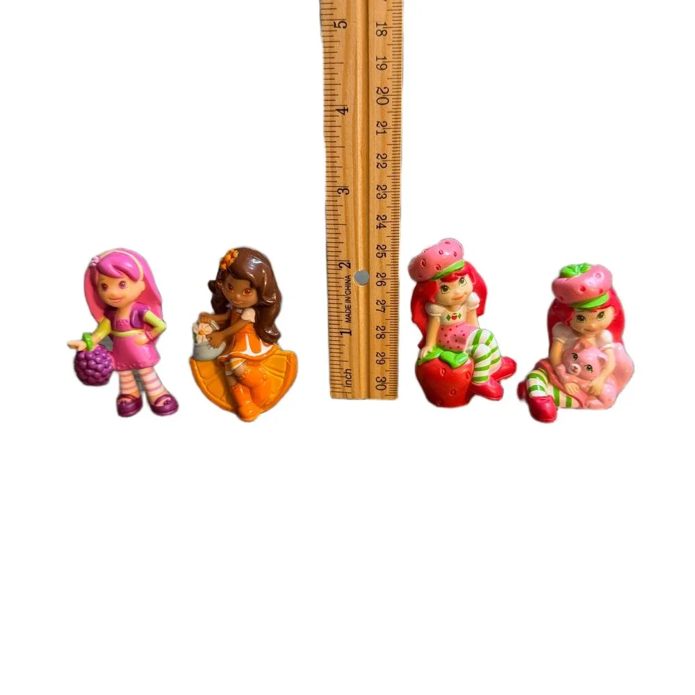 Strawberry Shortcake PVC Mini Figures Lot of 4 Orange Blossom Plum Pudding 2008
